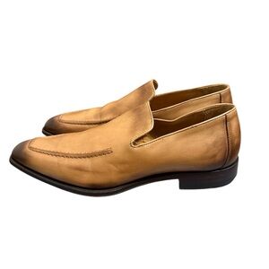 Enzo Santori Leather shoes tan ombre size 11 Made in Italy